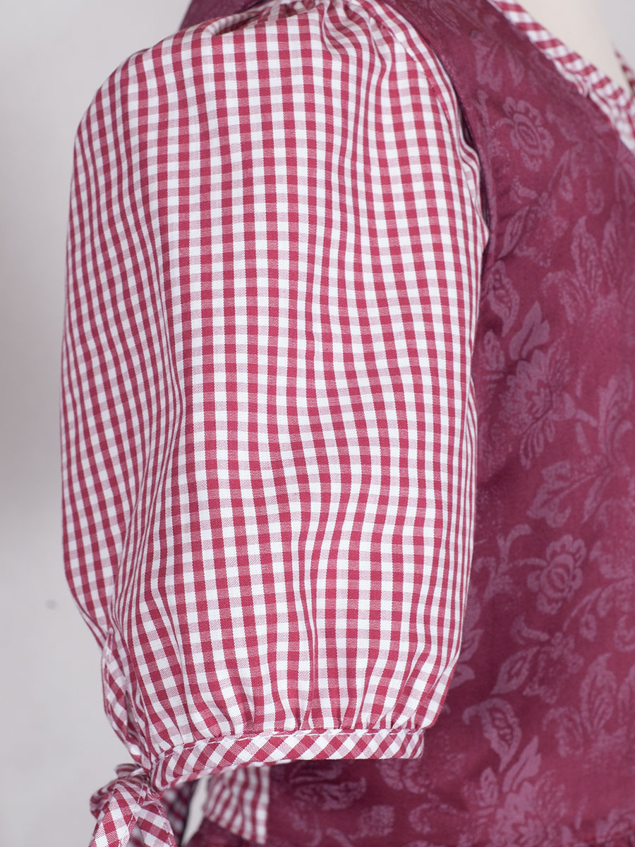 Berwin & Wolff Sommerkleid, Mädchen, dunkelrot, mit Bluse #4