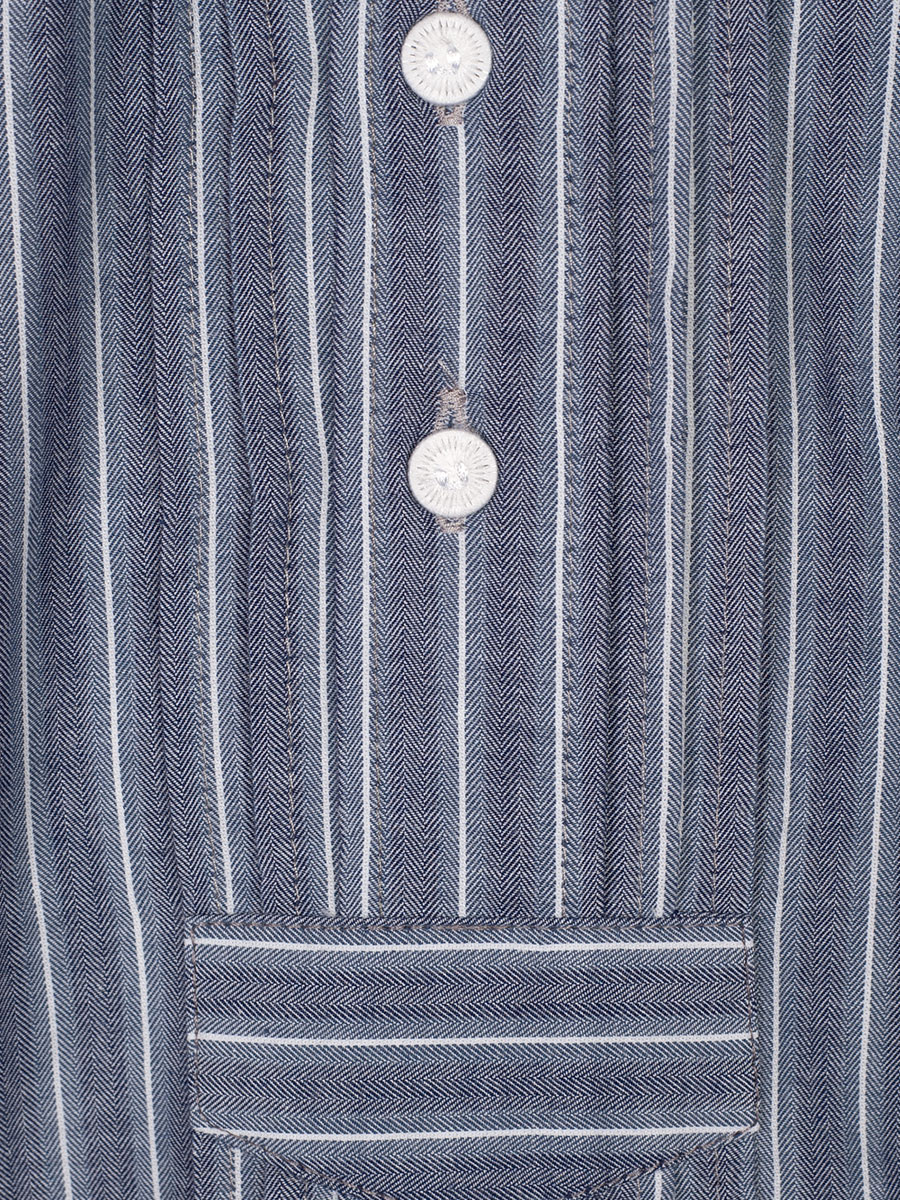 Orbis Herrenhemd, Pfoad, marine, gestreift, Liegekragen, Regular Fit #4