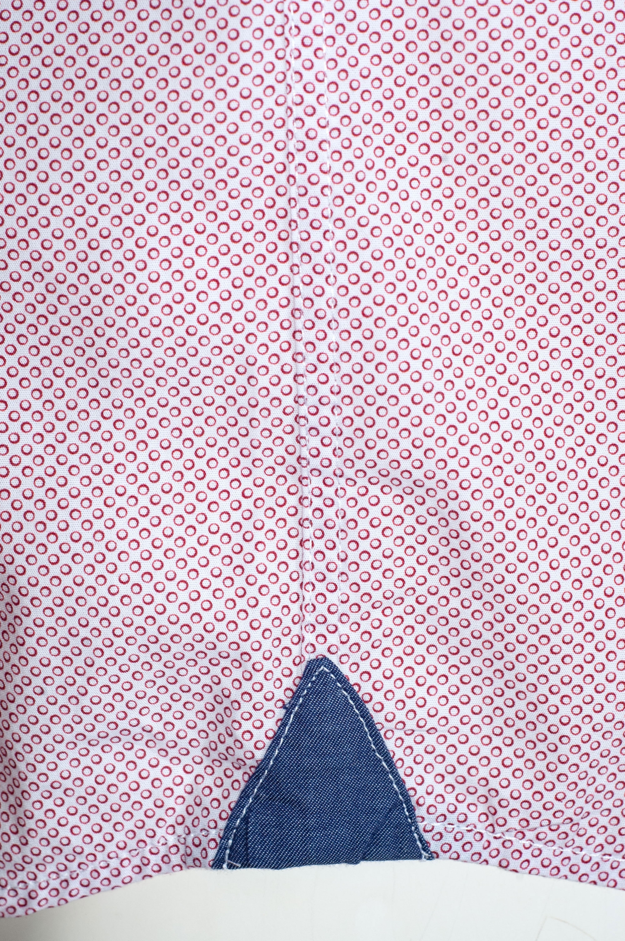 Hatico Herrenhemd, rot gemustert, Stehkragen, SlimFit, durchgeknöpft #4