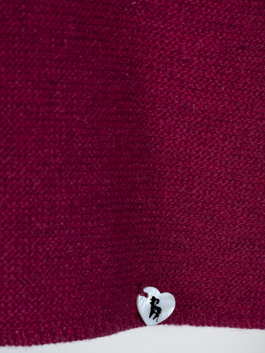 Huber Strickpullunder Eiriki, dunkelbeere, Kapuze #4