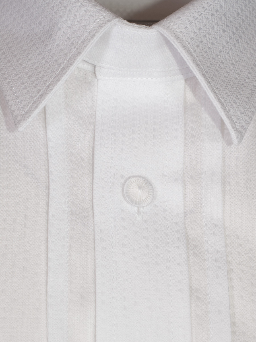 Waldorff Trachtenhemd weiß, Pfoad, Liegekragen, gemustert #2