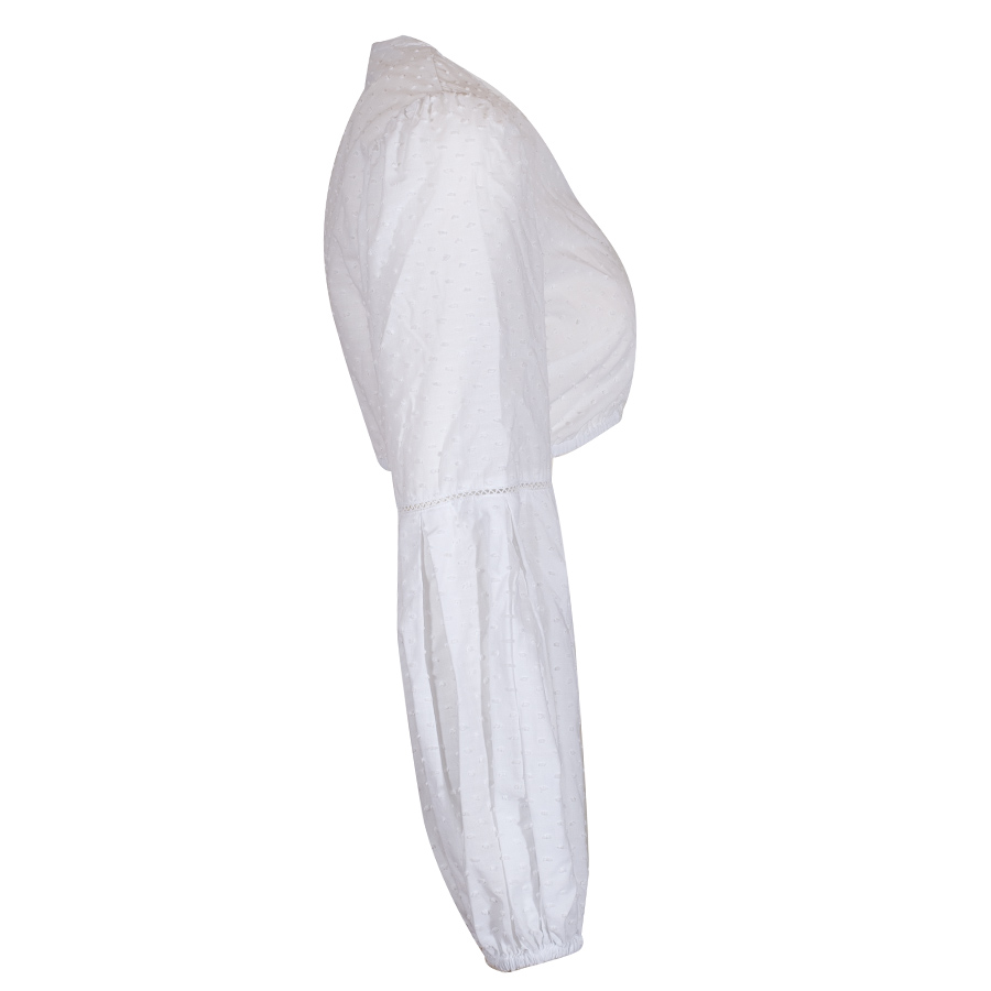 Waldorff Dirndlbluse weiß, lange weite Arme #3