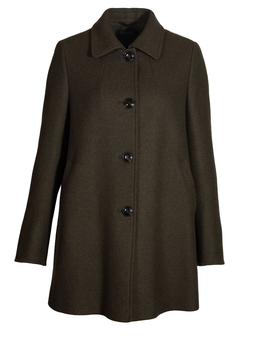 Bauer Wintermantel, Winterjacke, olivgrün, Umlegekragen #1