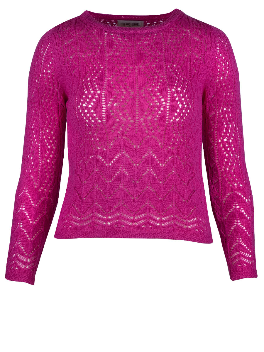 Eribè Strickpullover Solway Lace Cardigan, pink #1