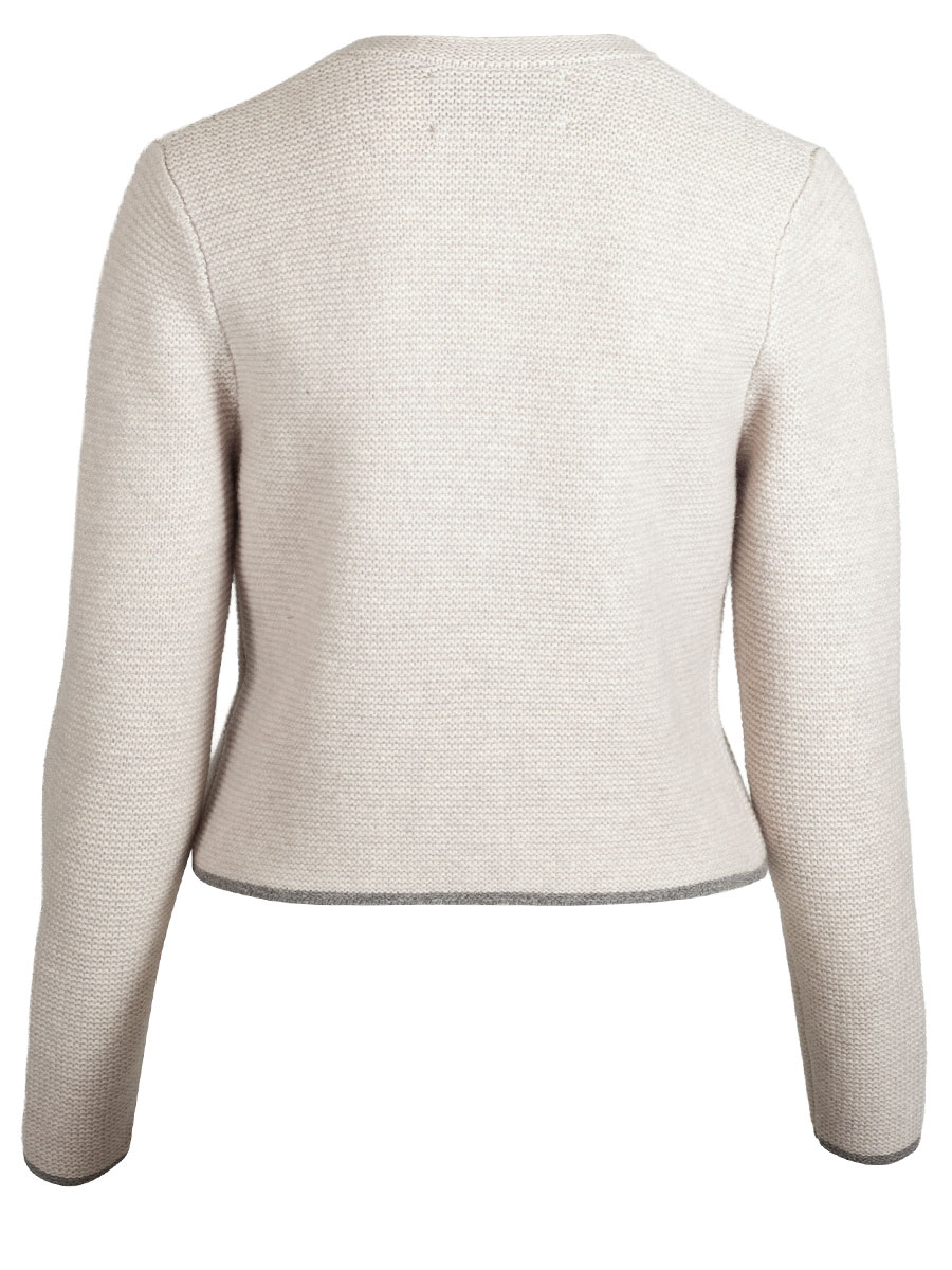 fei scho schee Strickjacke, barley, dunkle Einfassung, kurz #3