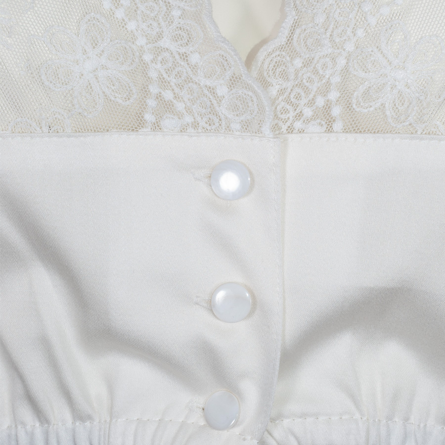 Waldorff Dirndlbluse creme, 3/4-Arm, Spitze #2