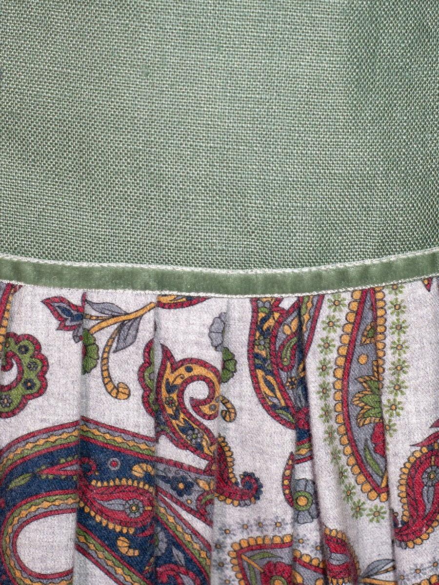 Berwin & Wolff Sattelrock, Paisleymuster, bunt, grüner Bund #5