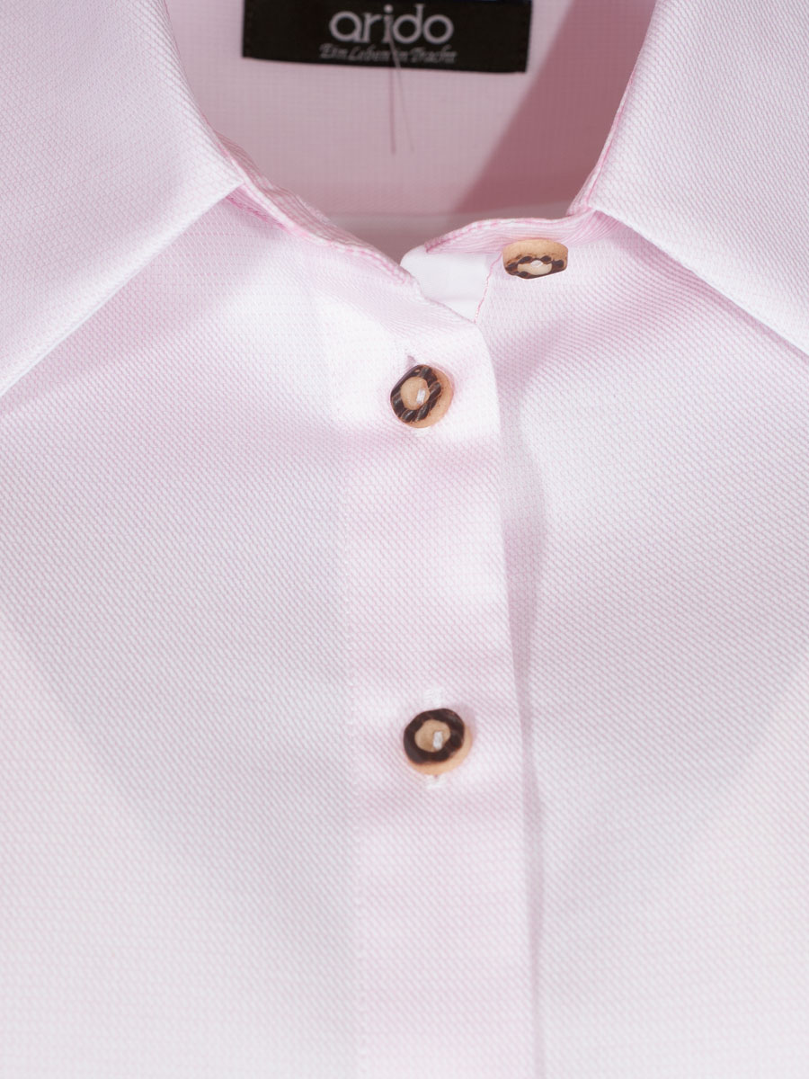 Arido Bluse Langarm, rosa, Hirschhornknöpfe #5