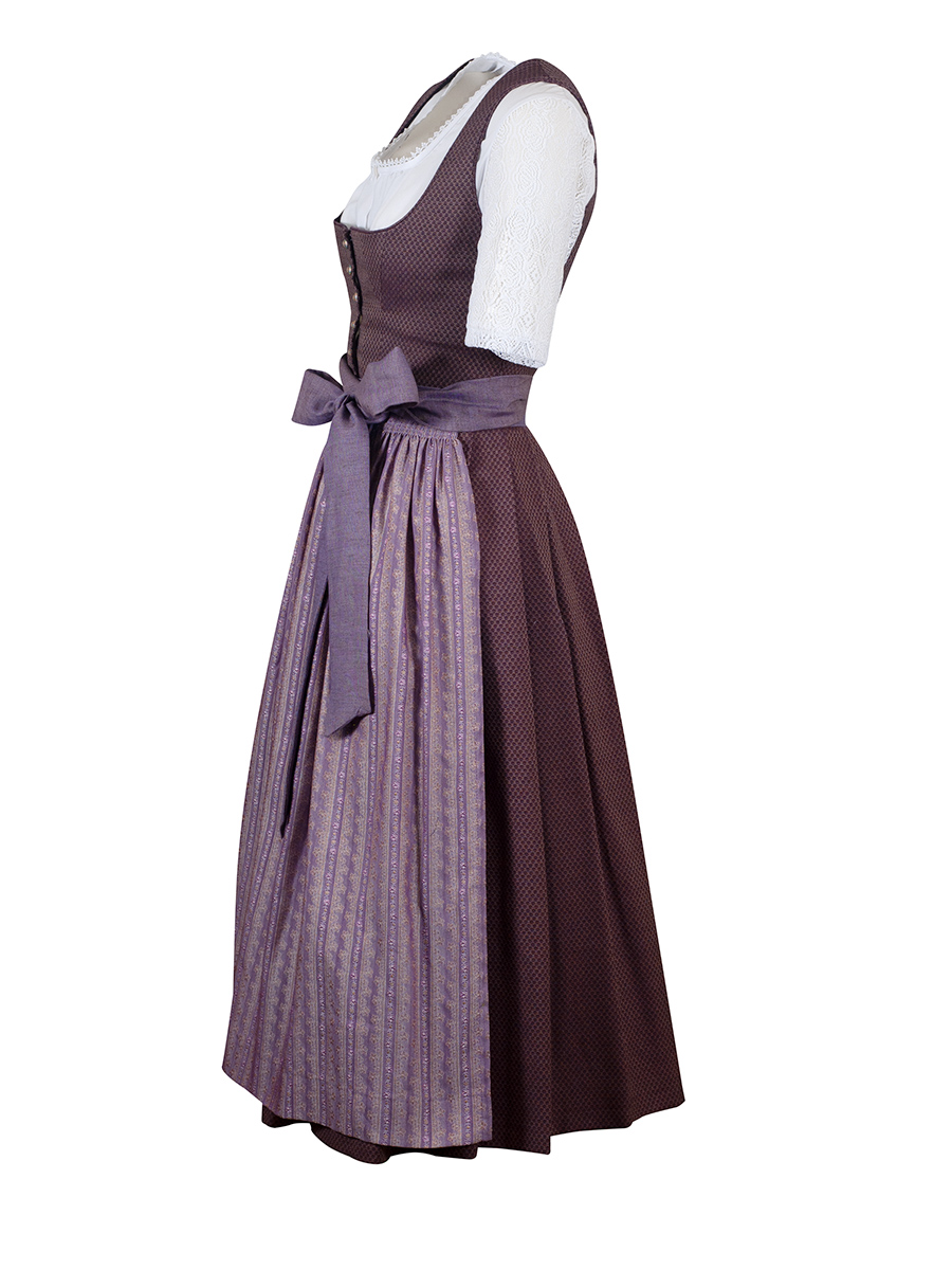 Hammerschmid Dirndl Schliersee, festlich, lila-beige, 80cm #2