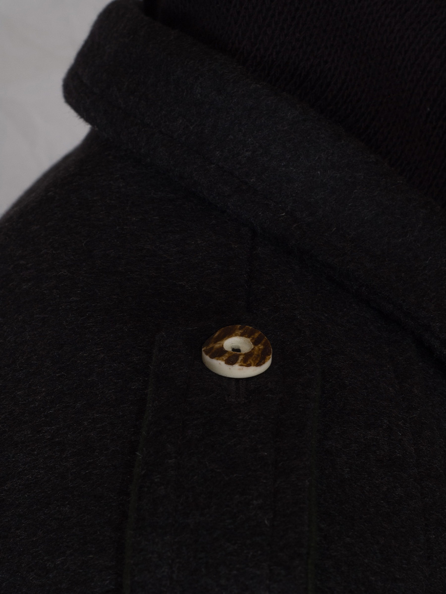 Schloß Orth Outdoorjacke Wörgel, anthrazit, Strickkragen #5