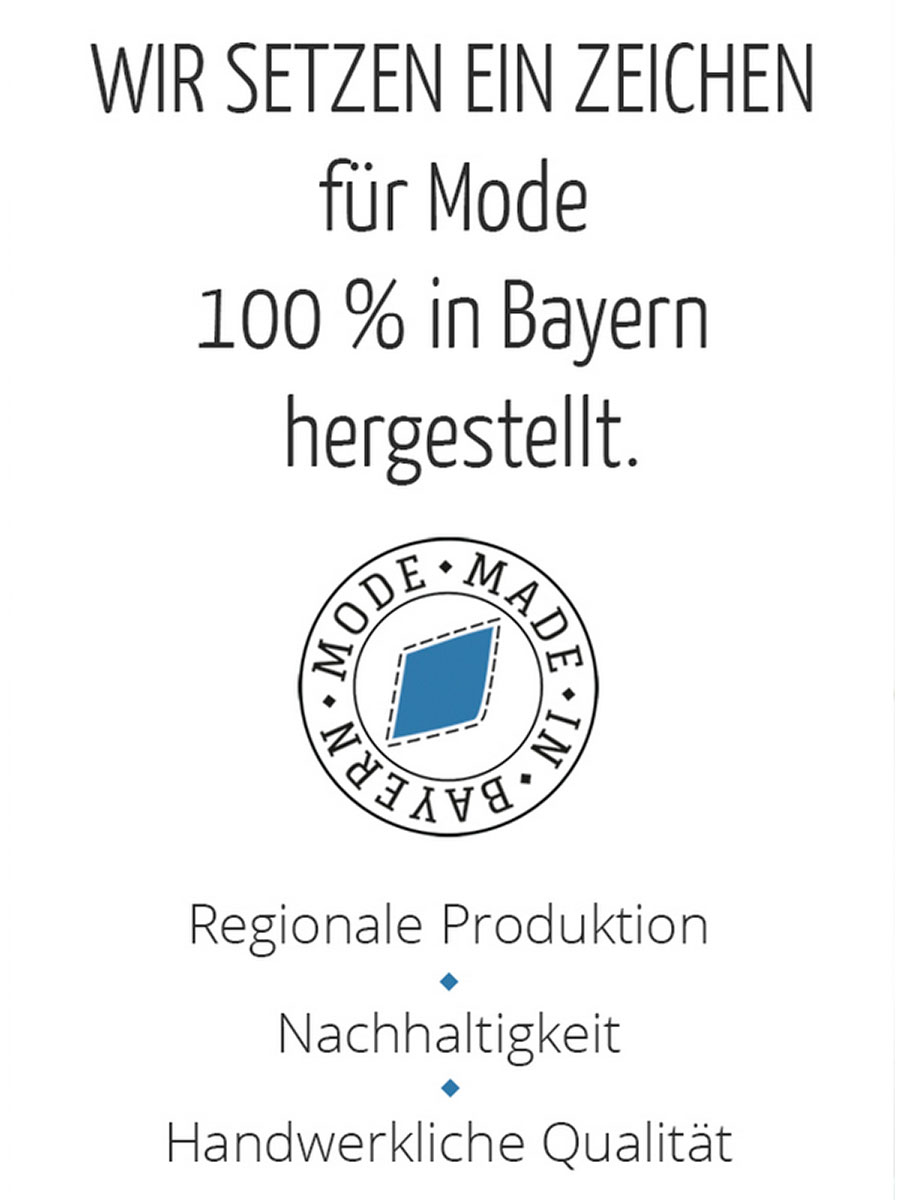 hausg'macht Umschlagstrumpf Werdenfels, mittelgrau-lodengrün, handgefertigt #4