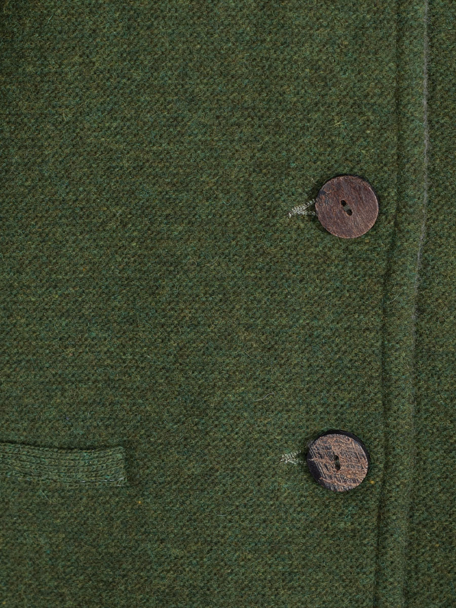 Stapf Strickjacke Marie, tannenzweig, grün, Rückenfalte #4