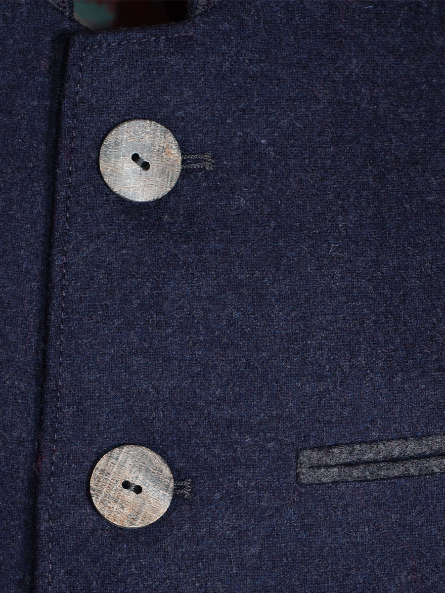 hausg'macht Lodenjanker Wallgau, marine, elegant, fein gestreift #6