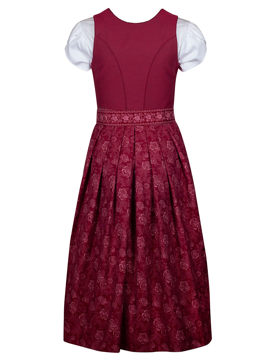 Wenger Cilia Festdirndl, kirschrot, 80lg #3