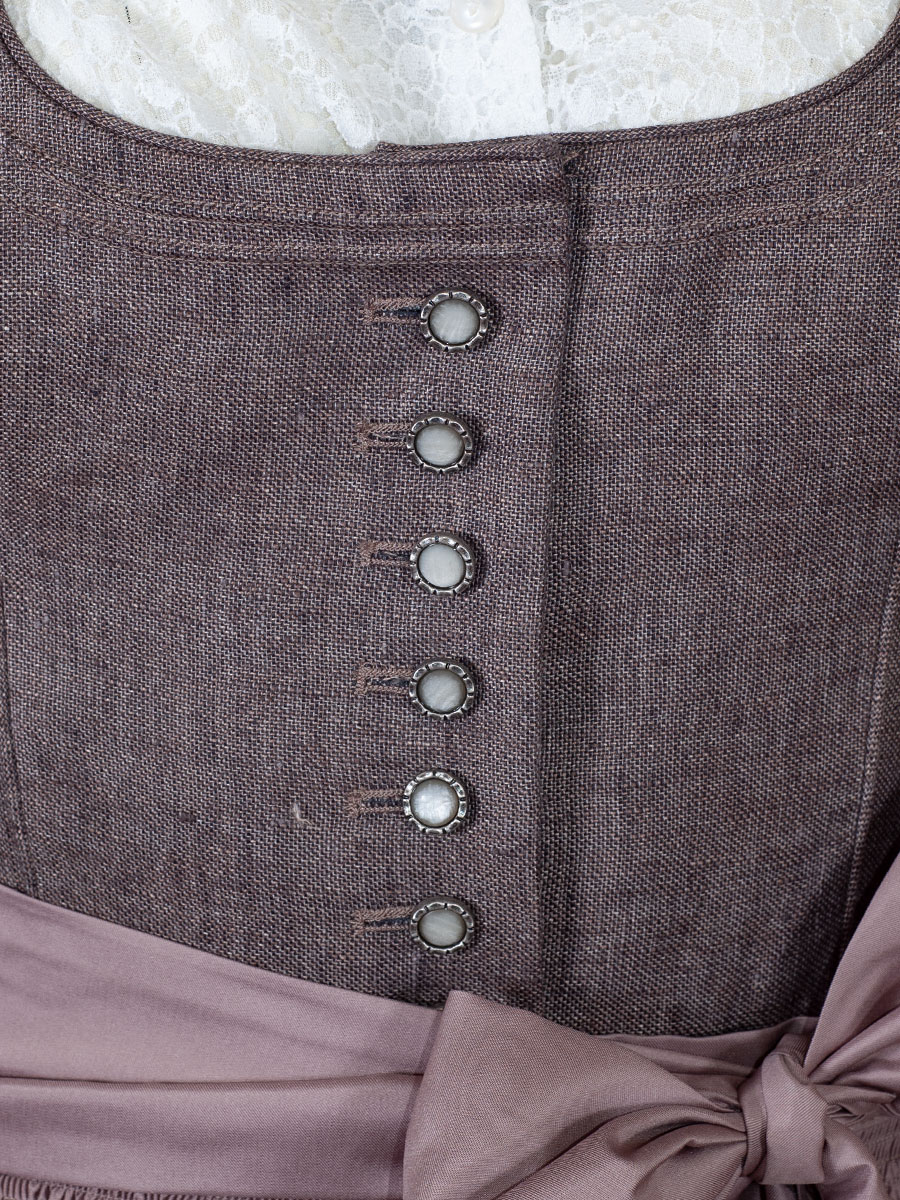 Wenger Dirndl Julia festlich, braun, 80cm #5