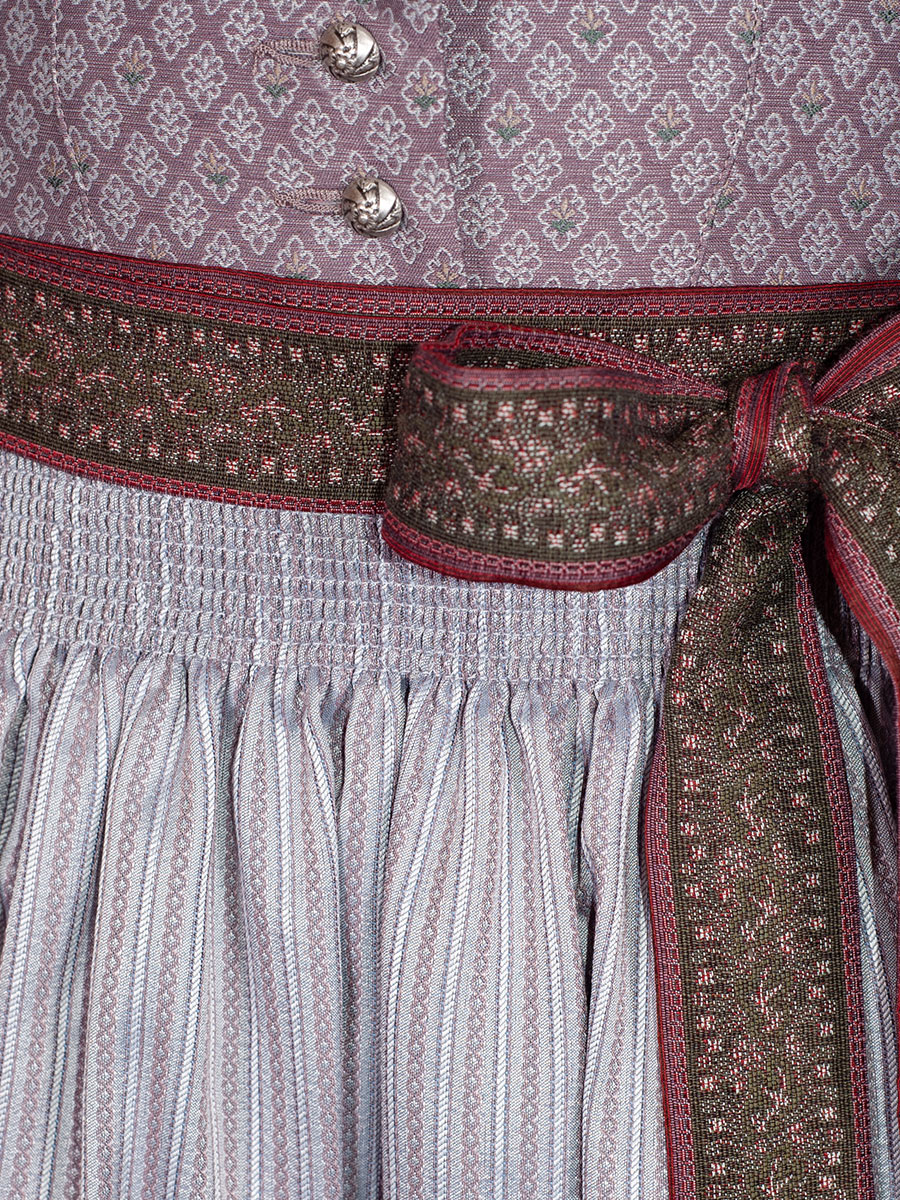 Country Line Dirndl, rose-oliv, festlich, 70lg #5