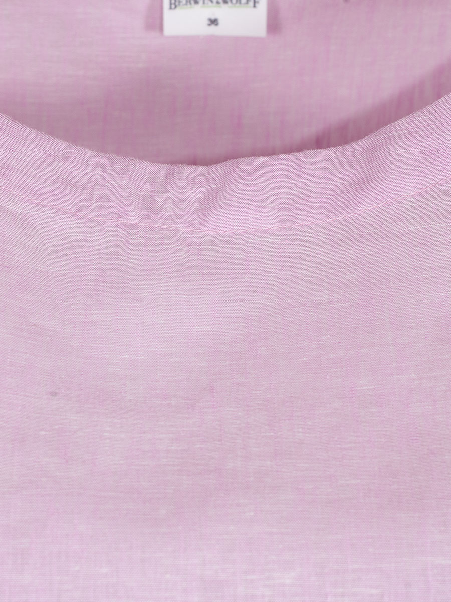 Berwin & Wolff Leinenbluse, rosa, Kurzarm, gerader Schnitt #2