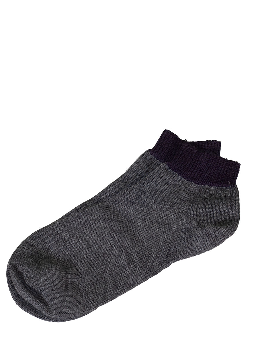 Lusana Loferl dunkelgrau-blau mit Socken #4