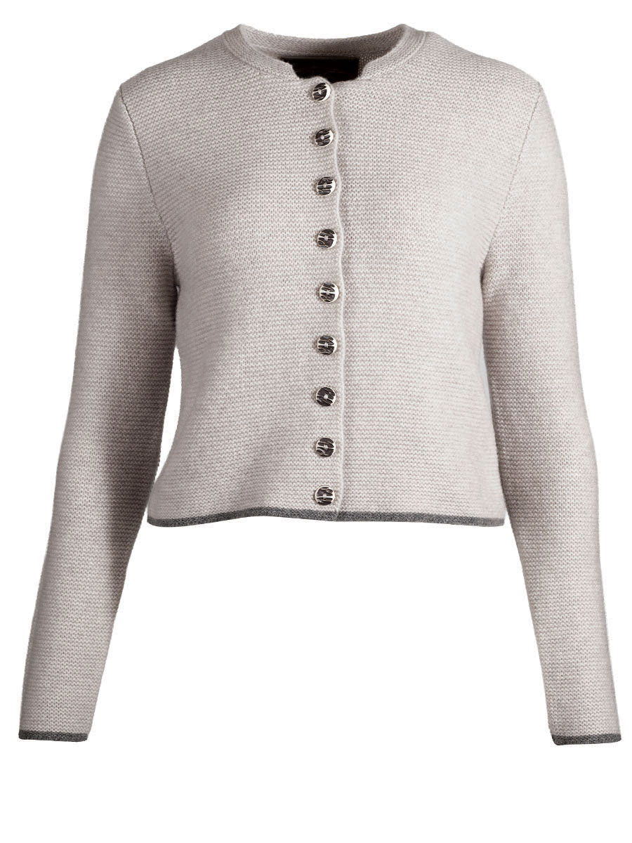fei scho schee Strickjacke, barley, dunkle Einfassung, kurz #1
