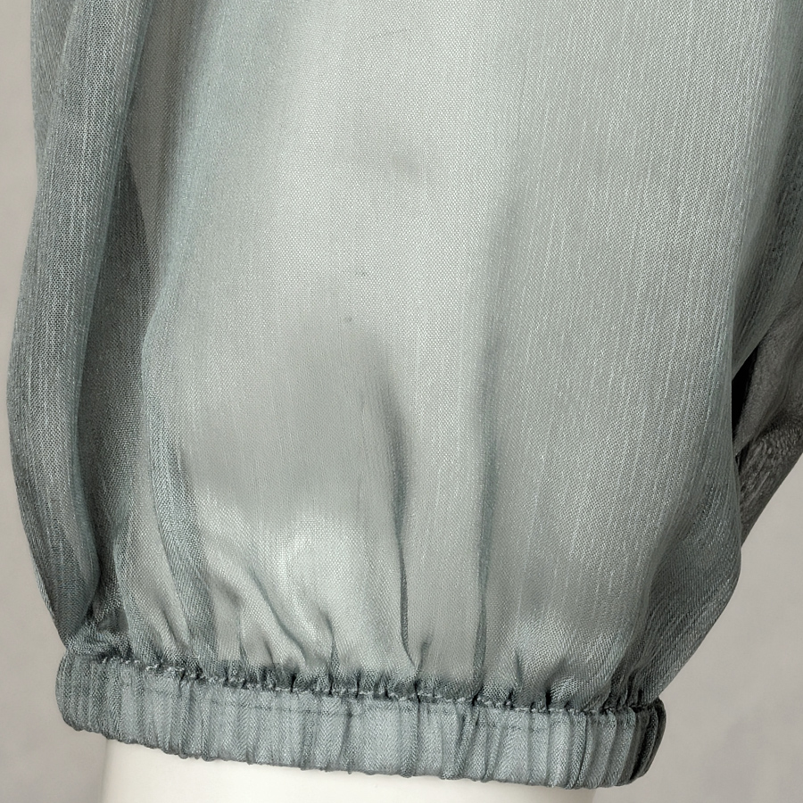 MarJo Dirndlbluse Saldenburg, salbeigrün, transparent #2