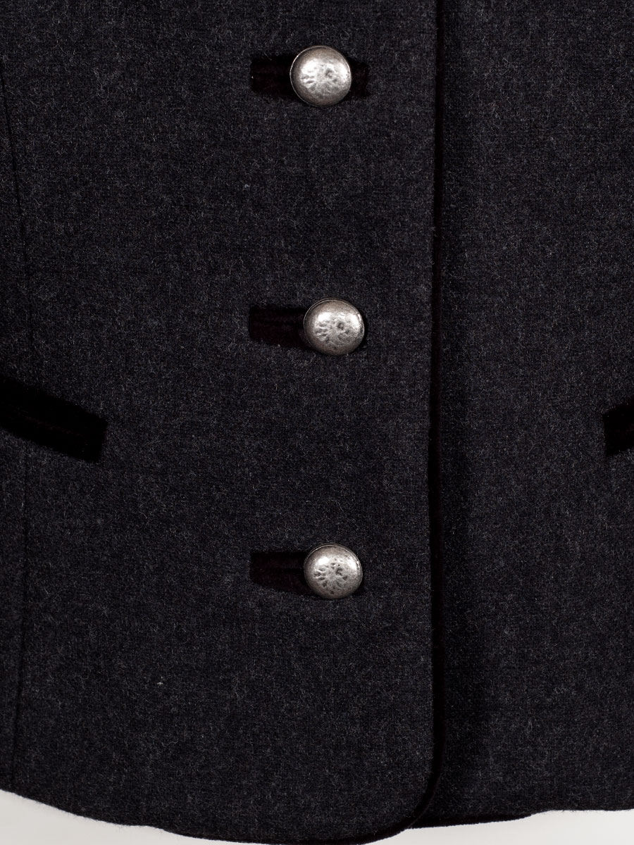 Hammerschmid Ebbs Lodenjanker, schwarz, Samtpaspol, elegant #3