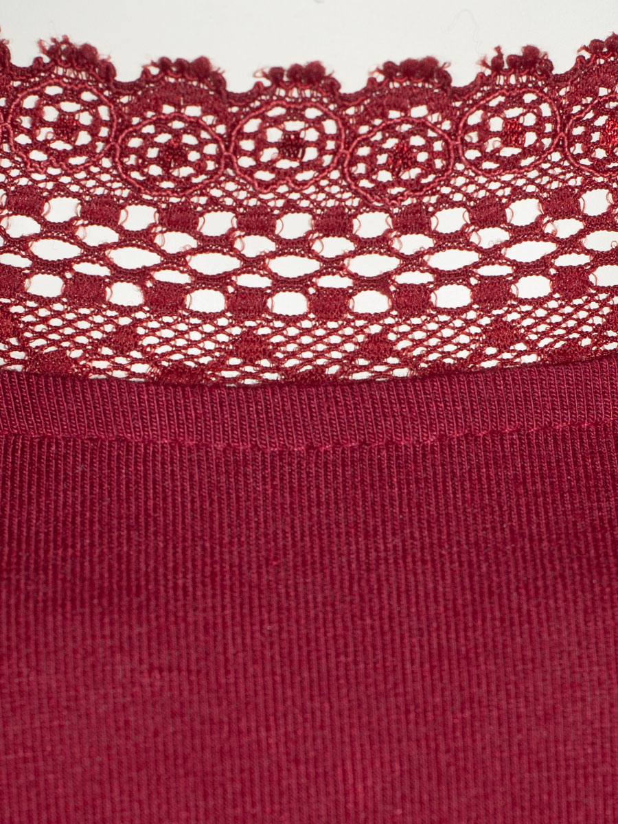 Feli und Hans Langarmshirt Parndorf, ketchup, Spitzenkragen, hochgeschlossen, Stretch #3