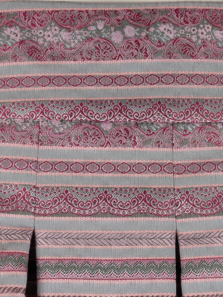 Hiebaum Faltenrock, rot und grün, Querstreifen, elegant #2