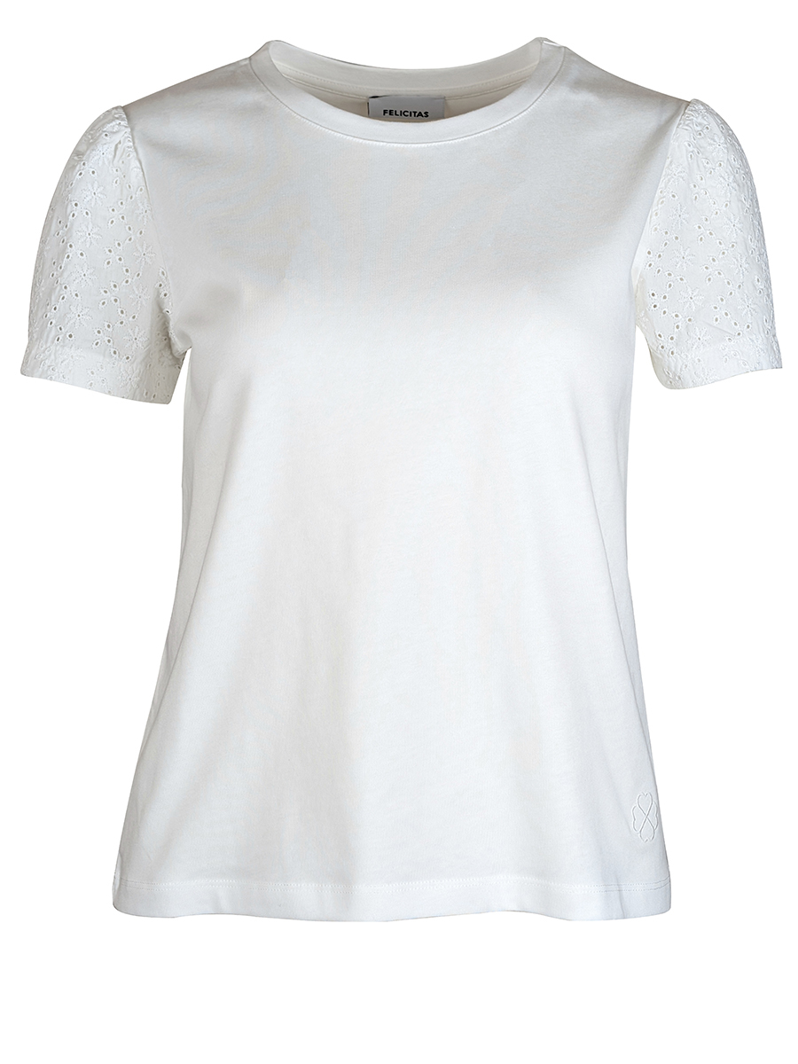 Feli und Hans Shirt Trina, icory, Kurzarm mit Lochspitze #1