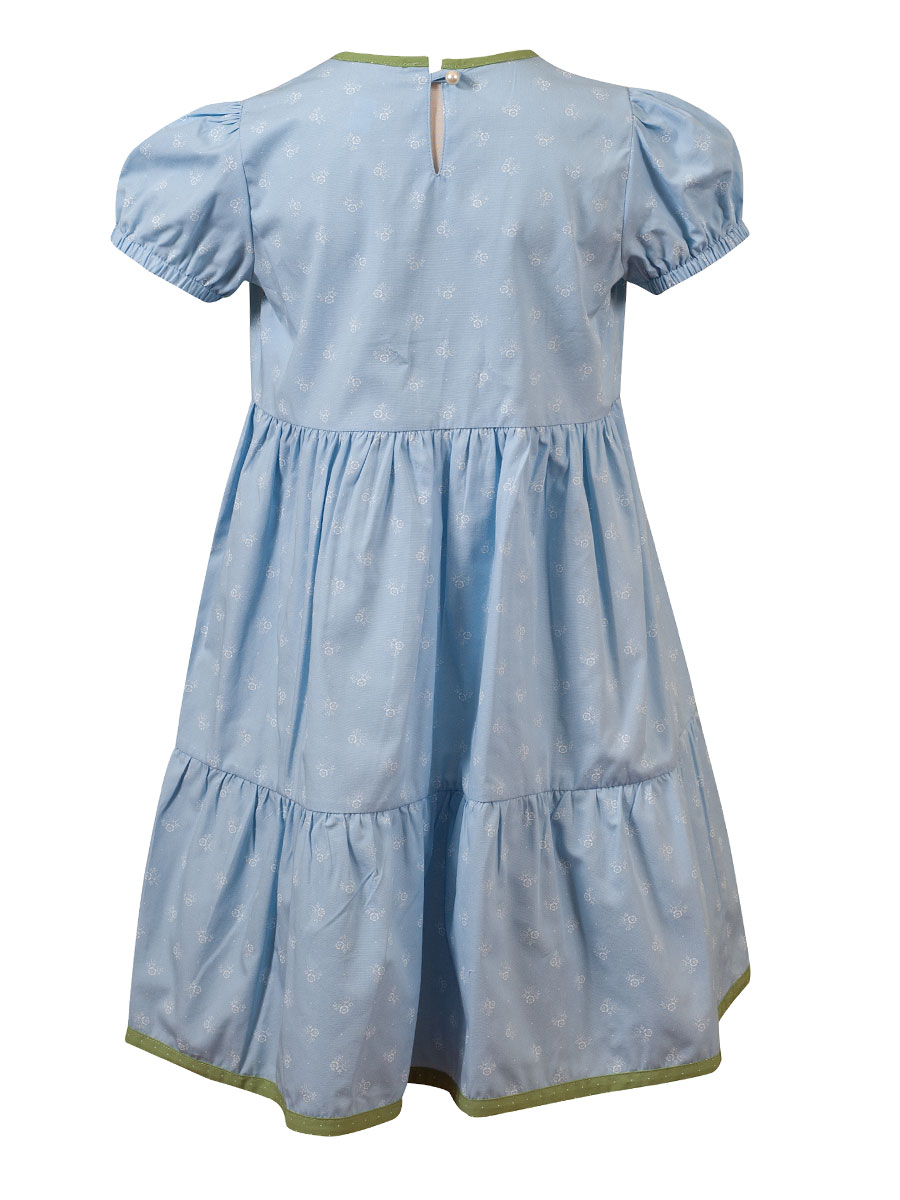 Hammerschmid Kinderkleid Bachsee, hellblau, Volantstil #3