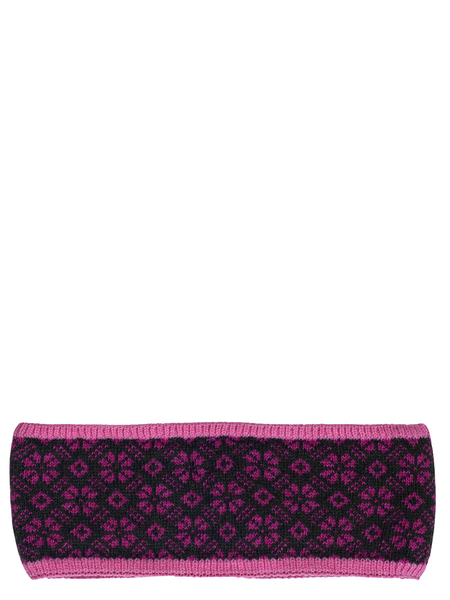 Huber Stirnband Jill pink mit oliv, innen Fleece #1