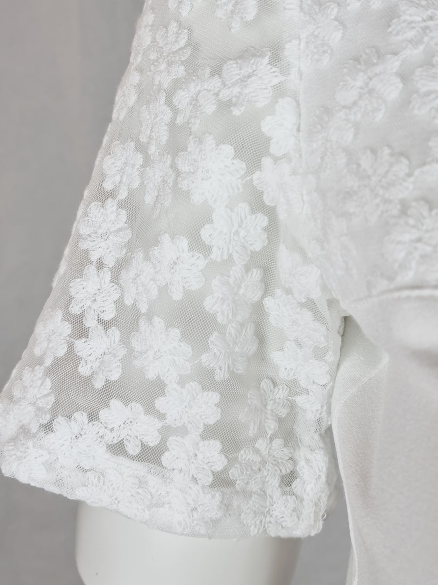 Berwin & Wollf Shirtbluse, weiß, mit Spitze #4