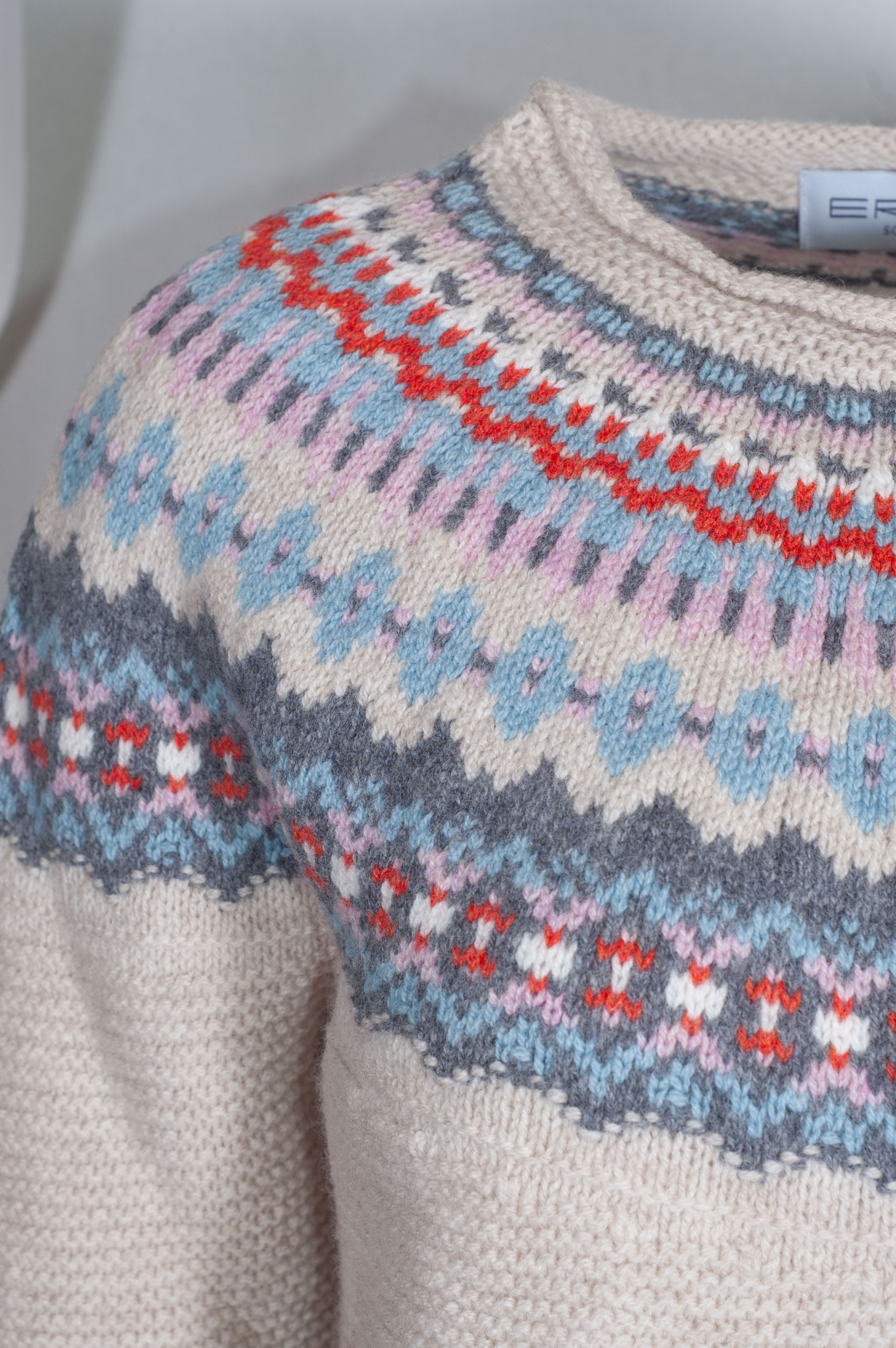 Eribè Knitwear Stonybrek Sweater honeysuckl, beige-blau #4