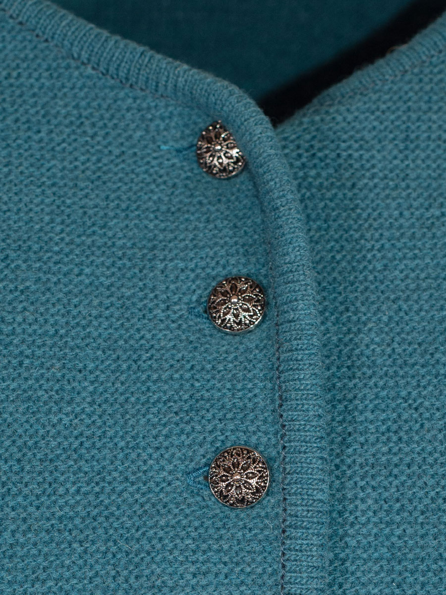 Huber Strickjacke Kana, smaragd, kurz #3