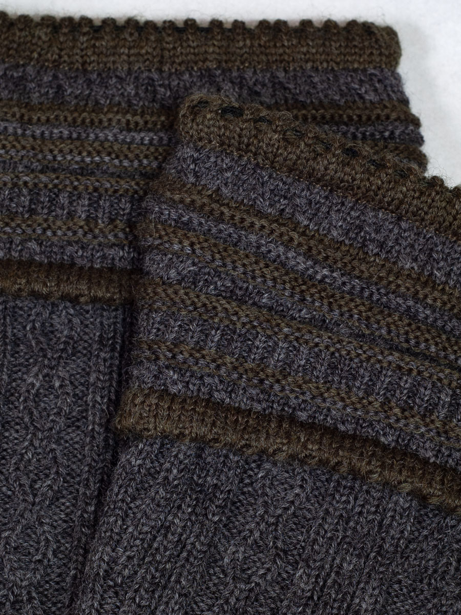 Gottseidank Loferl Eibsee asphalt-bronze mit Socken #4