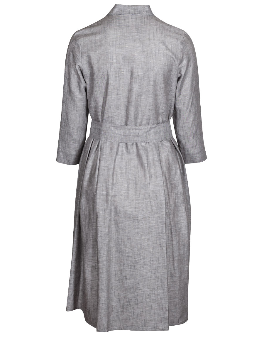 Waldorff Hemdkleid steinöl, mit Stoffgürtel, 3/4 Armen #3
