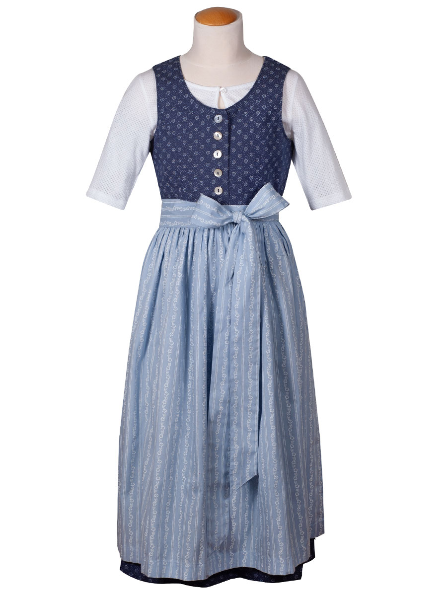 Hammerschmid Wallersee Kinder-Dirndl, blau, mit Bluse #1