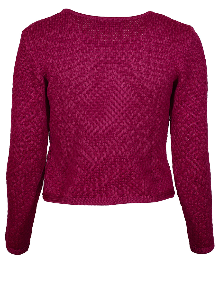 Country Line Strickjacke pink, kurz, Rautenmuster #2