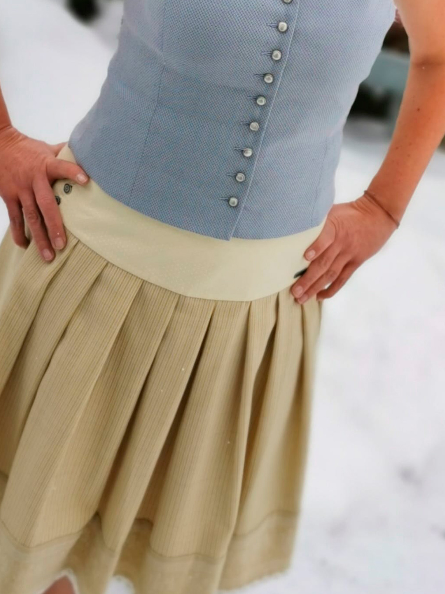 Die Rockmacherin Sommerrock Rapsfäid, gelb, C #7