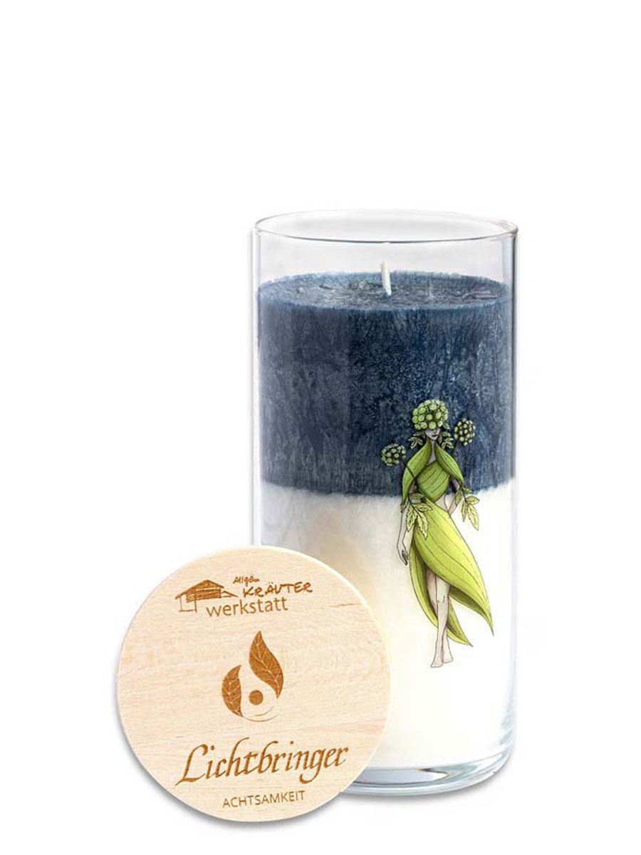 Allgäuer Heilkräuter Kerze, Zeitgeist im Glas, Lichtbringer #1