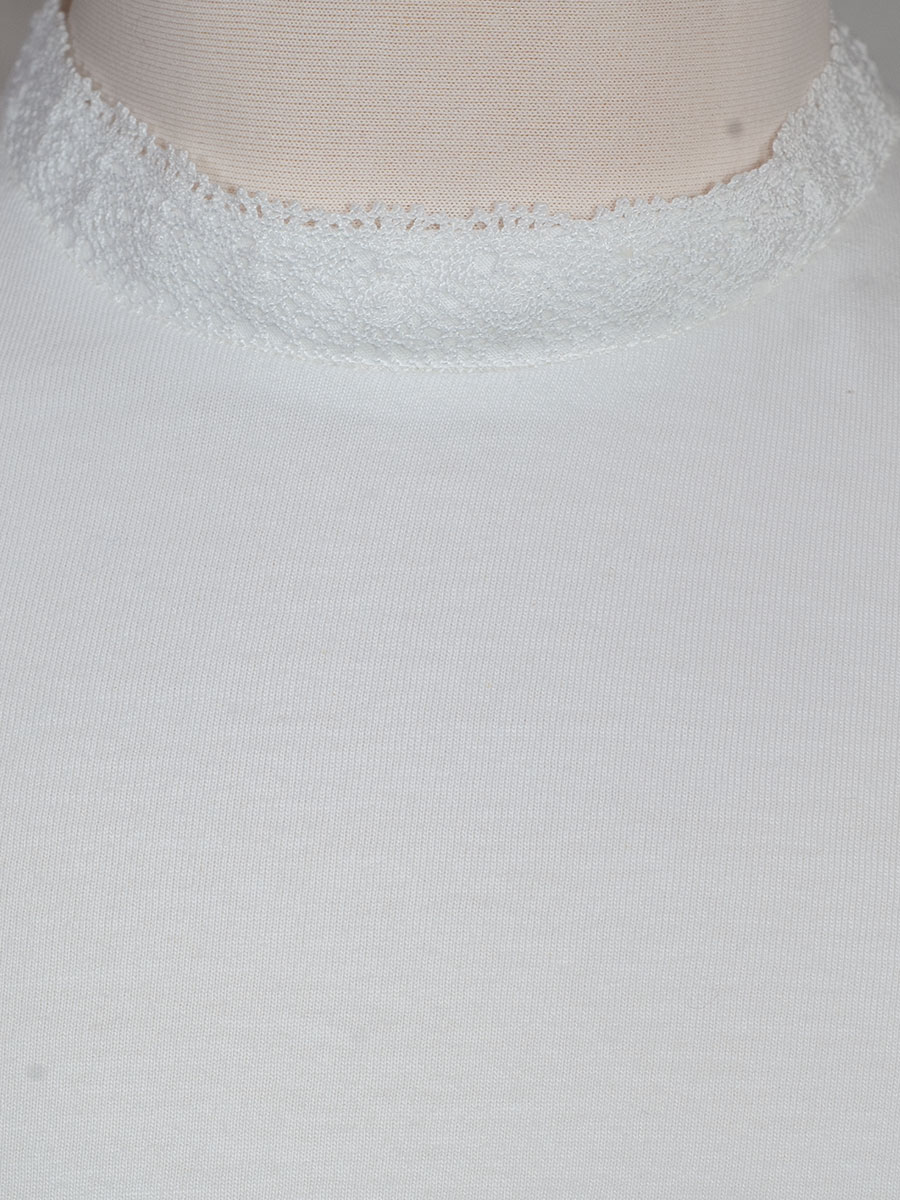 Moser Petronia Langarmshirt, Mädchen, weiß, Spitzenborte #4