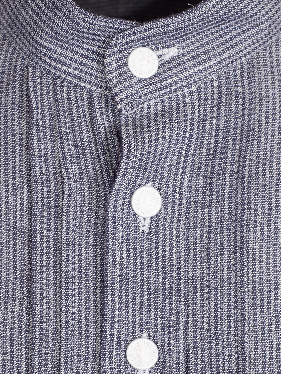 Orbis Trachtenhemd, Pfoad, dunkelblau, meliert, Slim Fit, Stehkragen #2