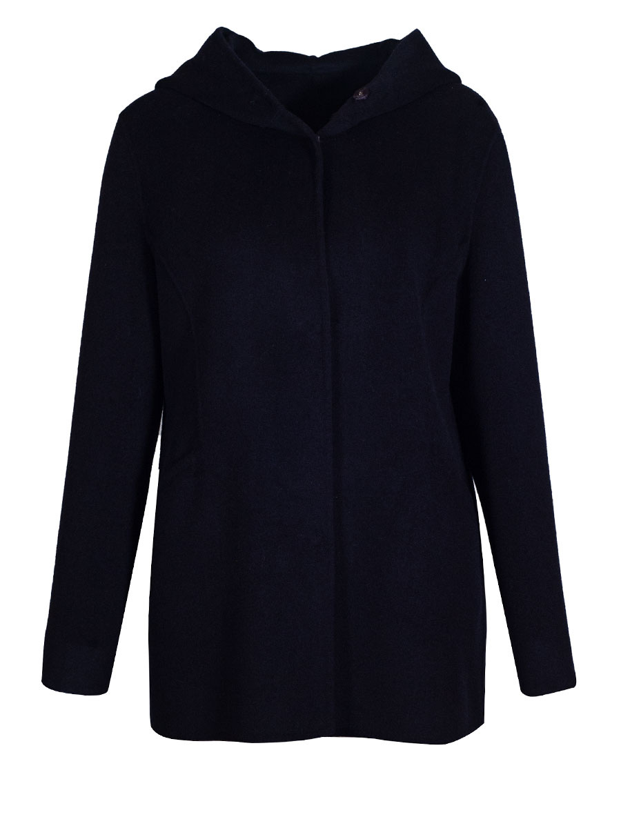 Bauer Winterkurzmantel mit Kapuze, Winterjacke, marine #1