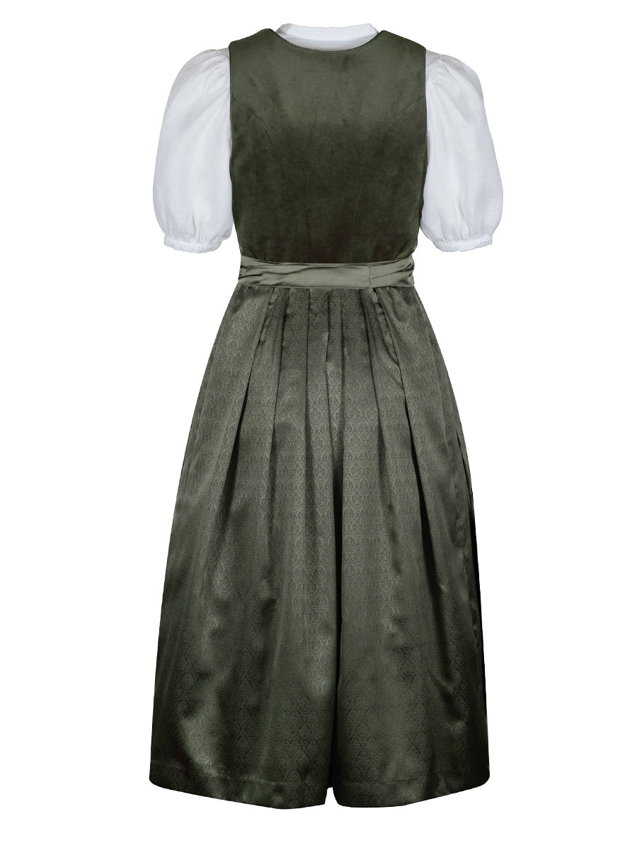 Hammerschmid Samtdirndl Thumsee, grün, 80lg #3