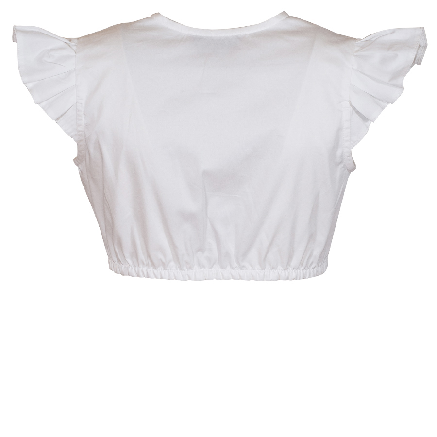 KINGA MATHE Dirndlbluse Kiki, Flügelarme, weiß #2