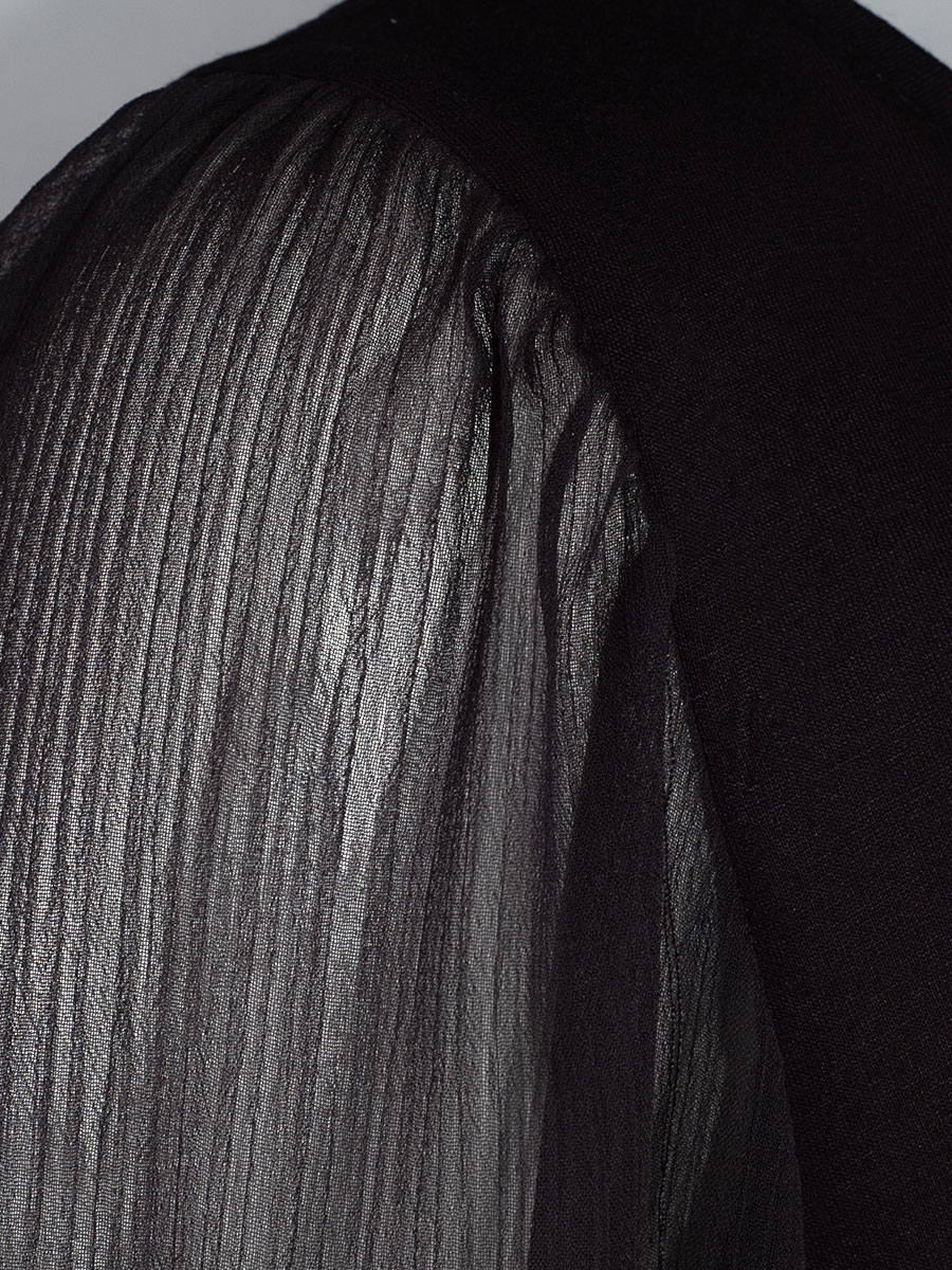 Wenger Shirtbluse Jade, schwarz, Chiffonärmel #2