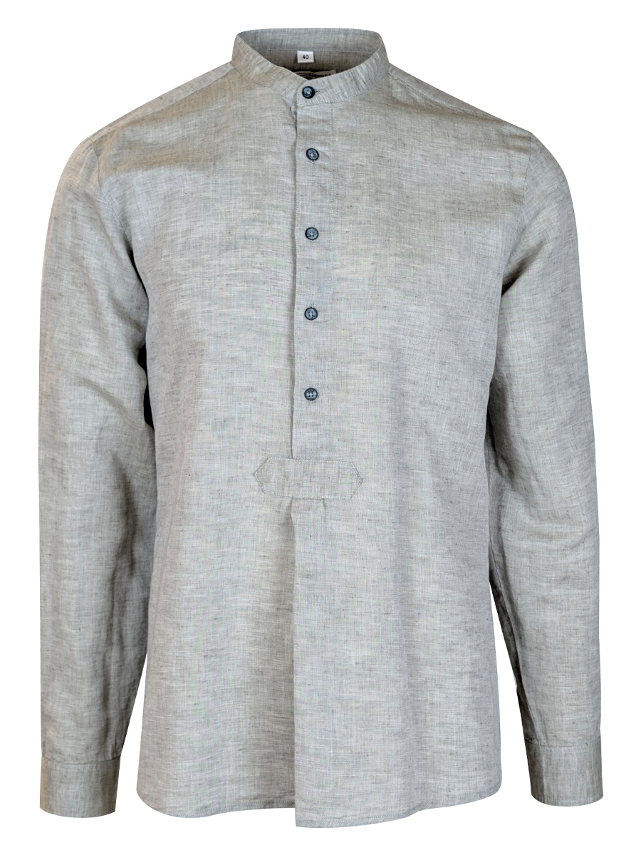 Hammerschmid Trachtenhemd schilfgrün, Stehkragen, Pfoad, Slim Fit #1