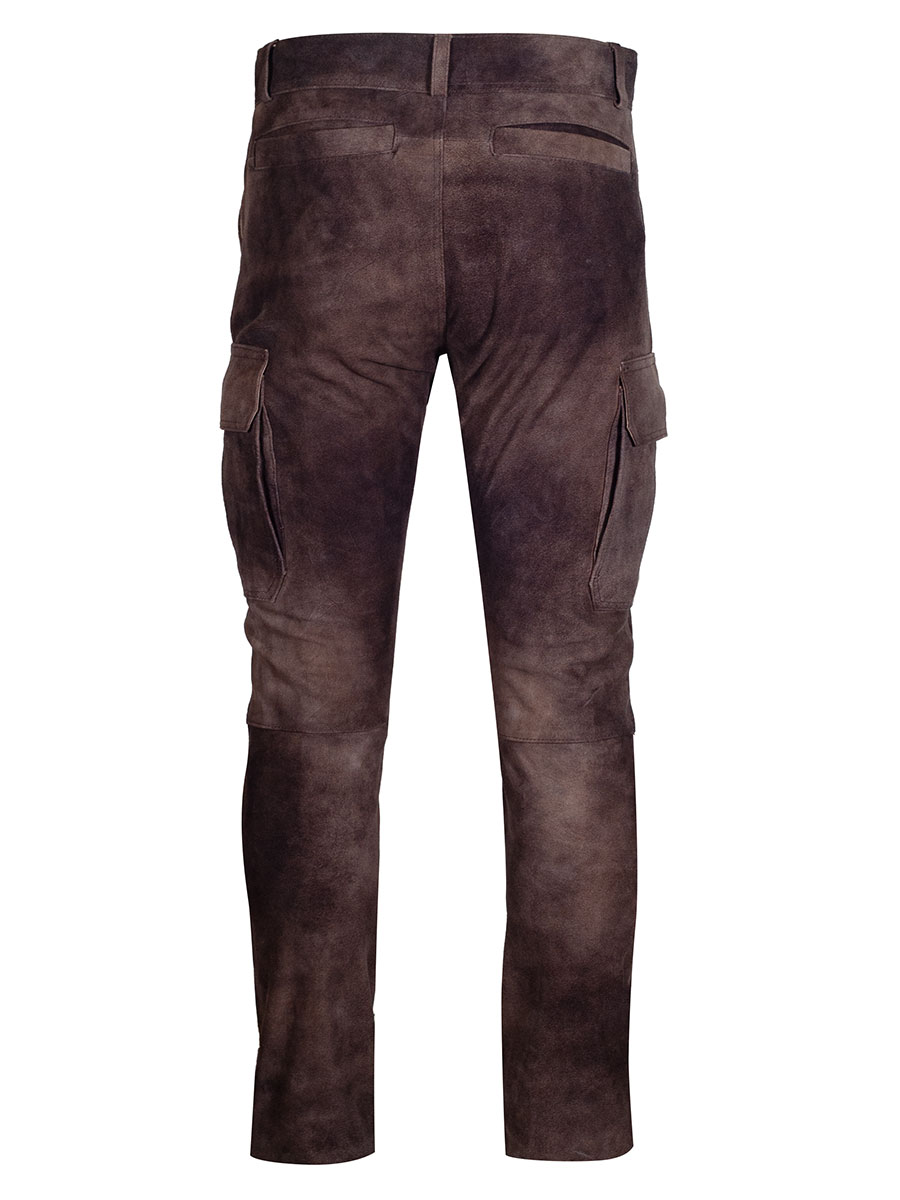 Lange Lederhose Cooper, antik braun, sämina, Cargostil #3