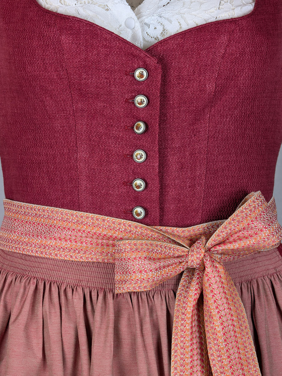 Hammerschmid Dirndl Rothsee, rot, 80lg #6