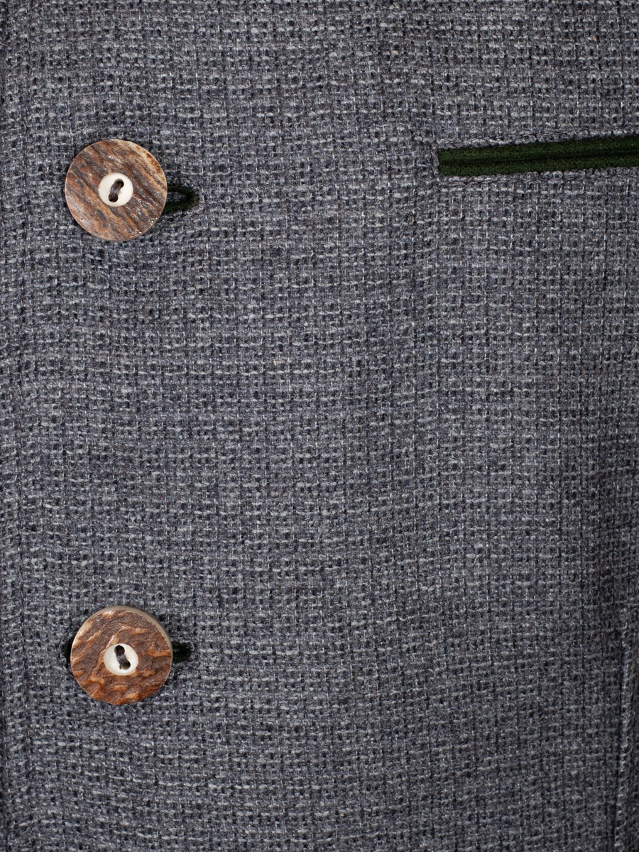 hausg'macht Lodenjoppe Erno, grau meliert, Slim Fit #4