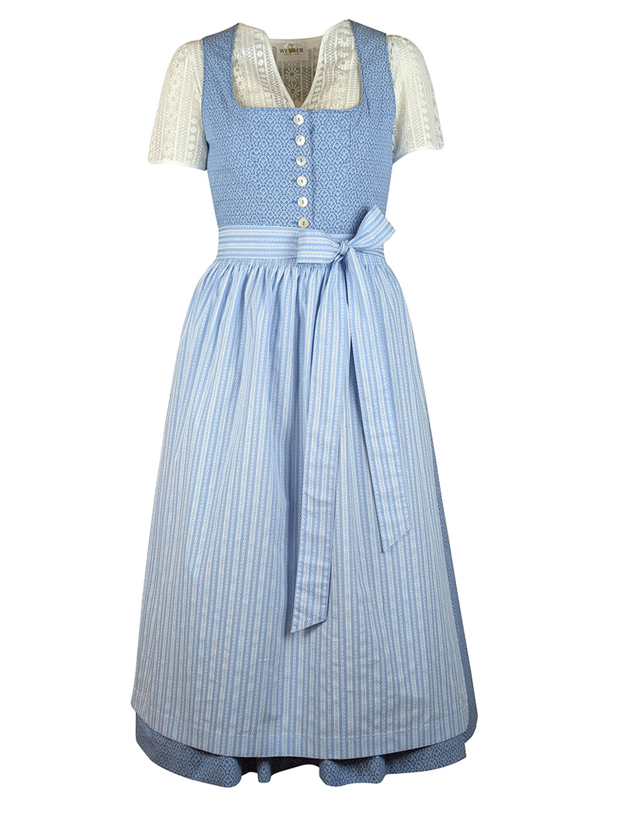 Hammerschmid Dirndl Braunsee, hellblau, 80lg #1
